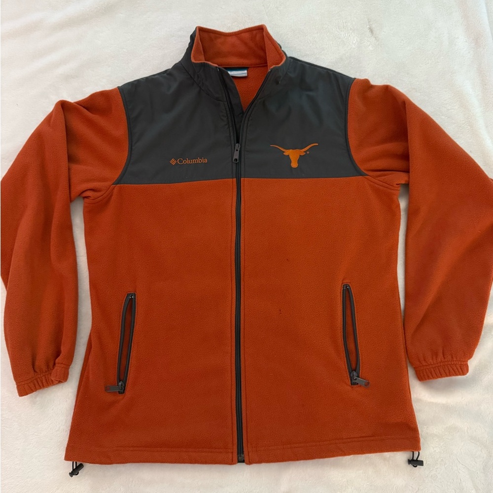 Columbia Texas Longhorns Fleece Zip-Up Jacket